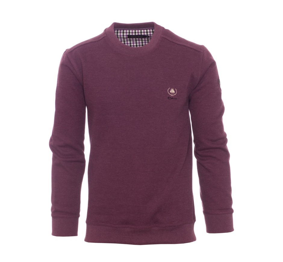 Sweat-shirt Col Rond Homme - Fabriqué au Portugal | Ethnic Blue