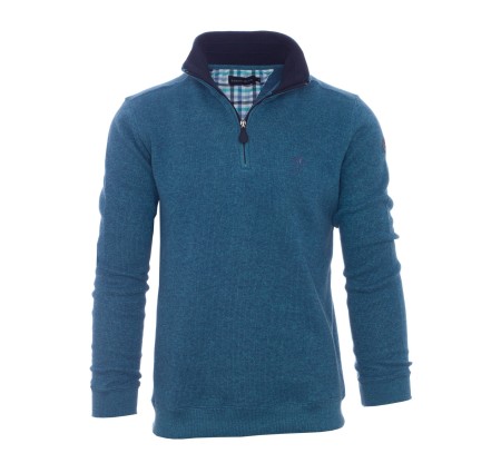 Sweat zippé Signature grandes tailles 3XL-4XL