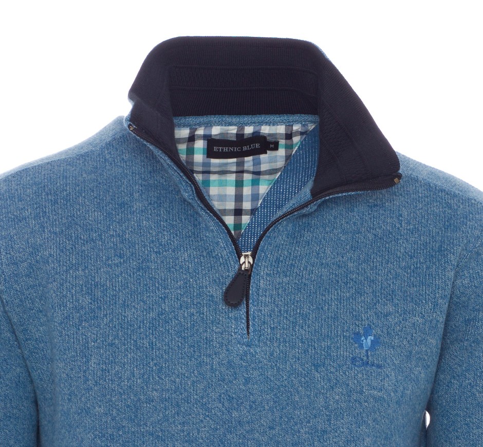 Sweat zippé Signature grandes tailles 3XL-4XL