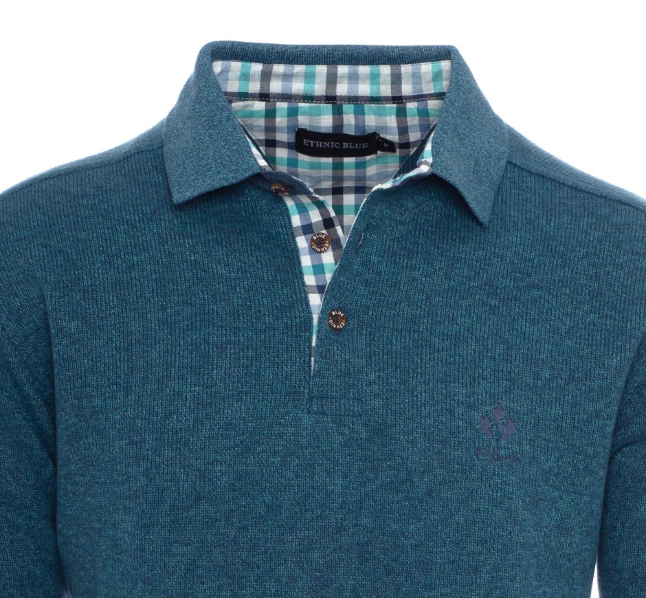 Polo homme grandes tailles 3XL & 4XL – Ethnic Blue