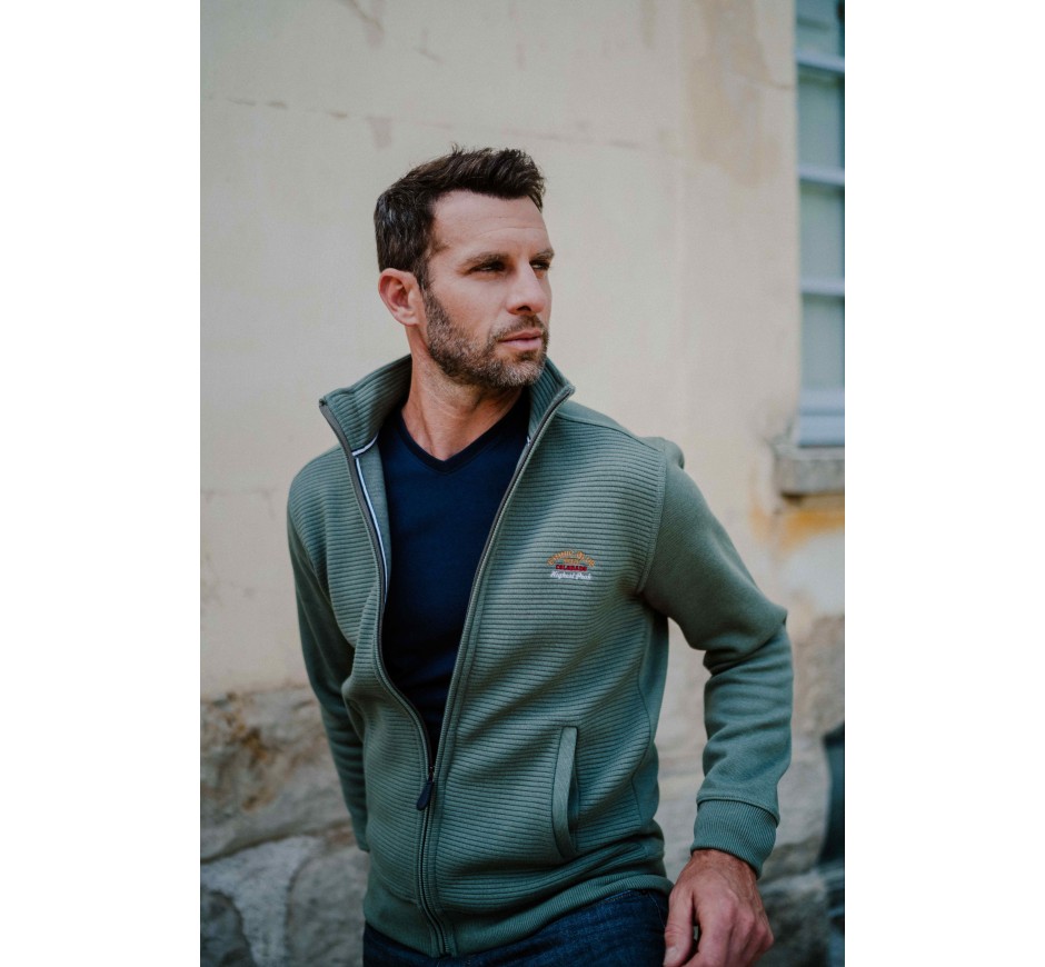 Men’s Ottoman Knit Jacket Made in Portugal