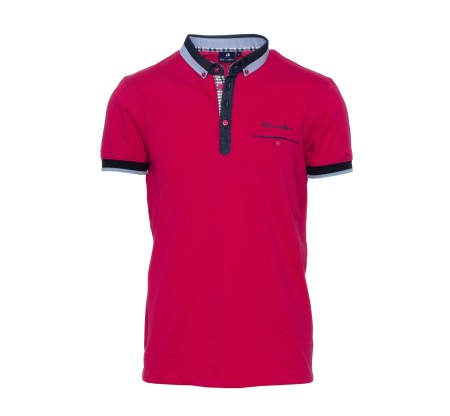 Polo col chemise fuchsia