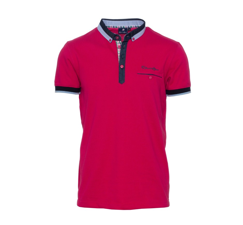 Polo piqué col chemise – élégance et confort