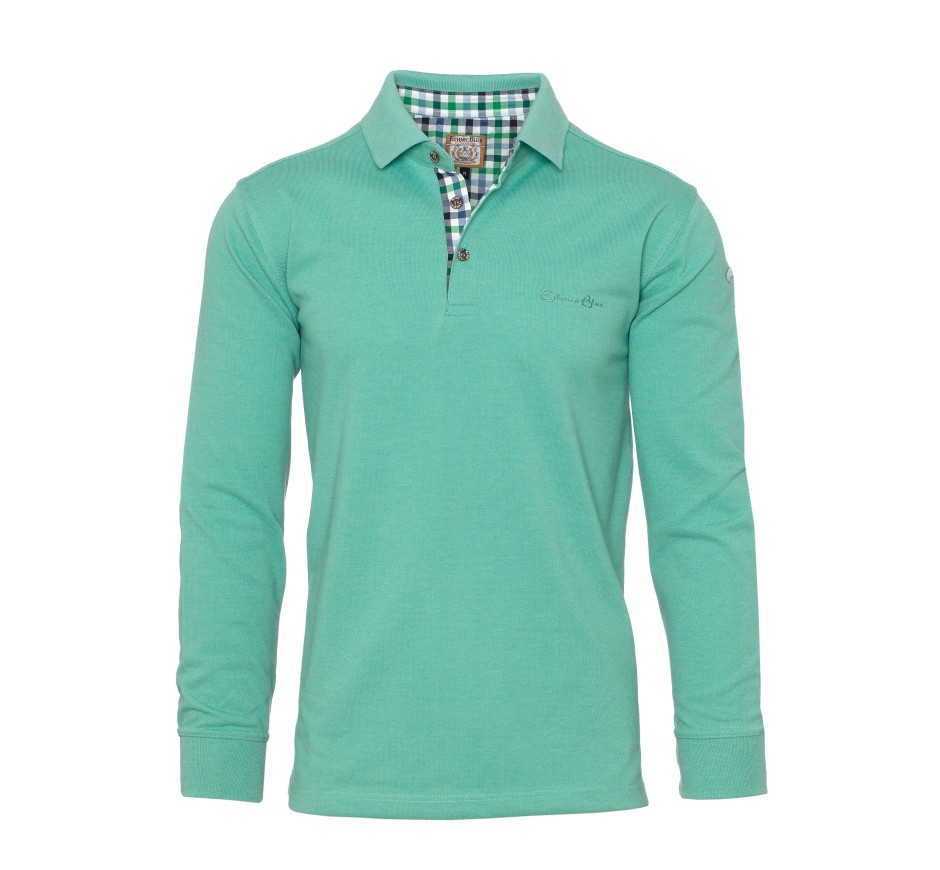 Men's Piqué Polo Shirt - Easy Care Cotton Blend | Ethnic Blue