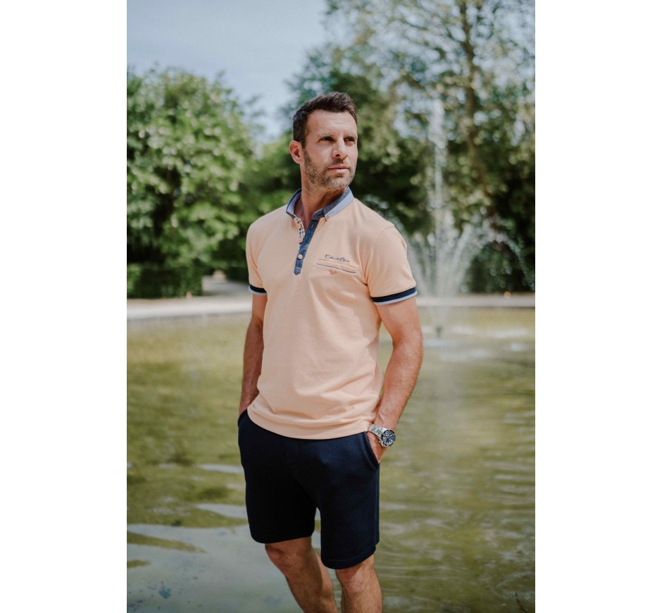 Piqué Polo with Shirt Collar – Portuguese Craftsmanship