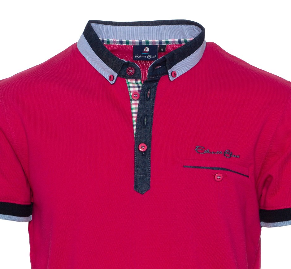 Polo piqué col chemise – élégance et confort