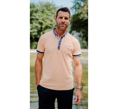 Plus Size Piqué Polo with Shirt Collar – Portugal