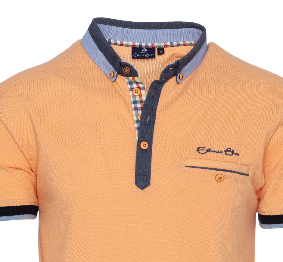 Plus Size Piqué Polo with Shirt Collar – Portugal