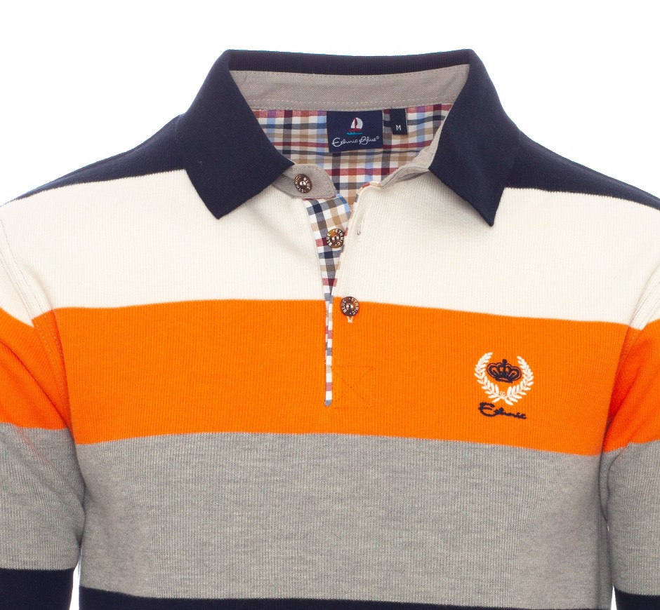 Polo homme rayé iconique en maille douce Portugal