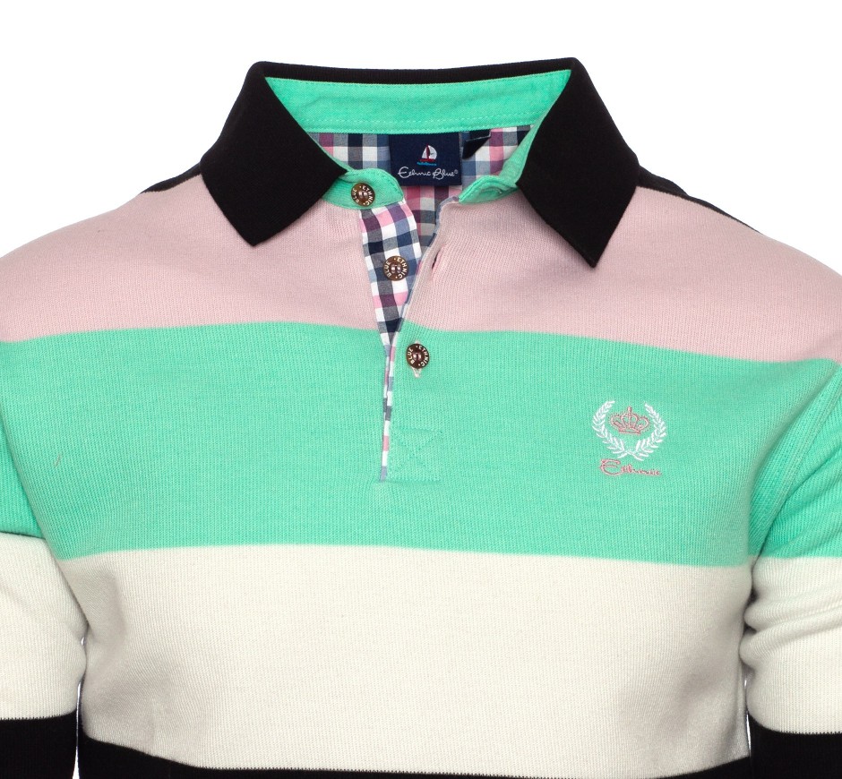 Polo homme rayé iconique en maille douce Portugal