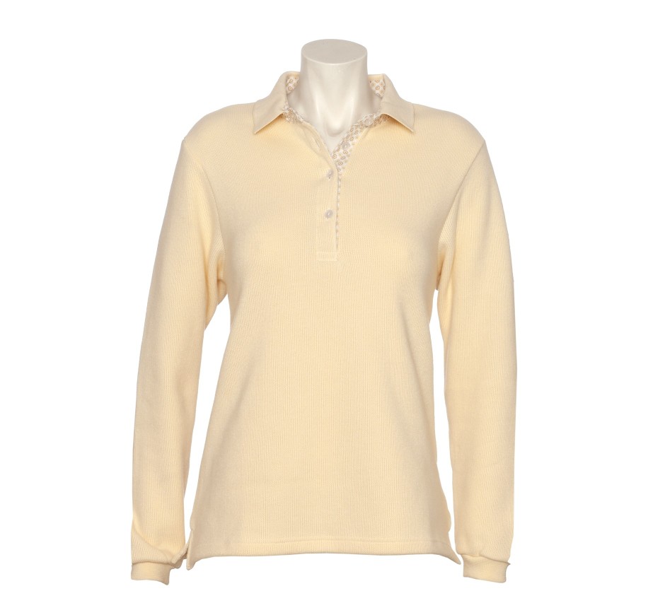 Women's Signature Long Sleeve Polo - Soft Touch | Ethnic Blue