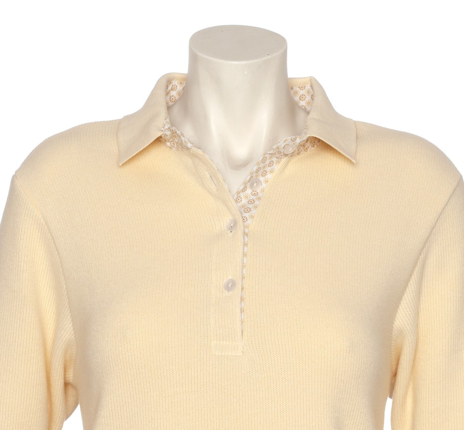 Women's Signature Long Sleeve Polo - Soft Touch | Ethnic Blue
