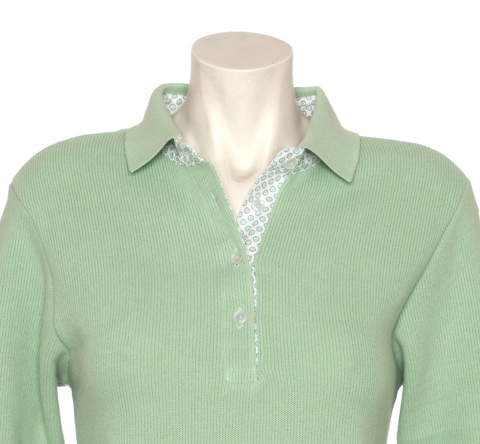 Women's Signature Long Sleeve Polo - Soft Touch | Ethnic Blue