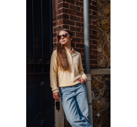 Polo Signature Femme Vanille