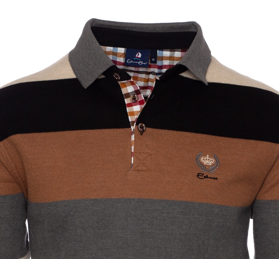 Polo homme rayé iconique en maille douce Portugal