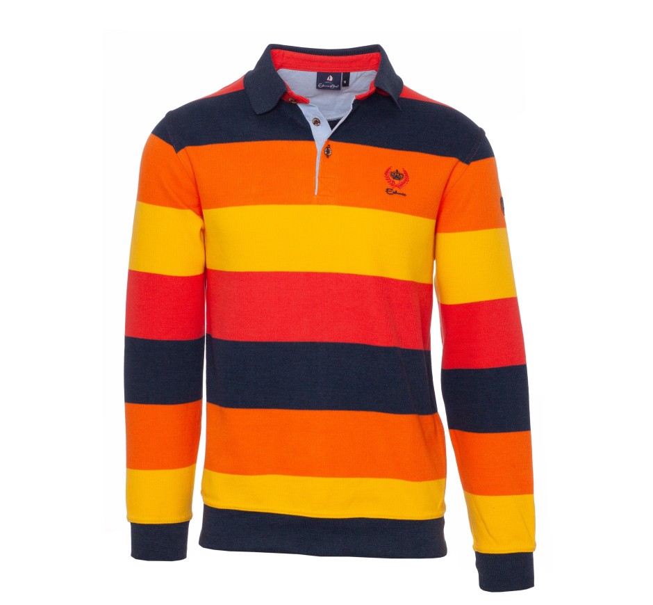Polo homme rayé iconique en maille douce Portugal
