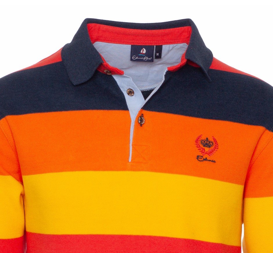 Polo homme rayé iconique en maille douce Portugal