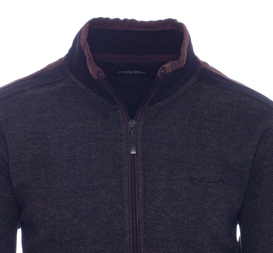 Men's Lightweight Knit Jacket | Ethnic Blue