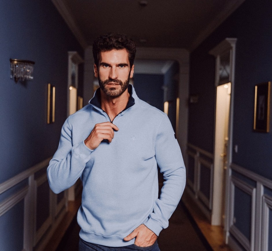 Sweat Zip Signature Homme | Confort & Style – Ethnic Blue