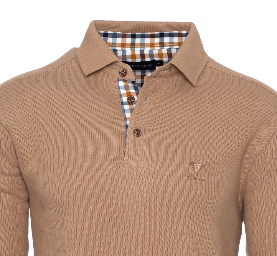 Polo Signature Homme Maille Douce Exclusive | Ethnic Blue