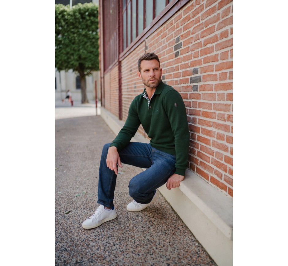 Men's Signature Polo - Exclusive Soft-Touch Knit | Ethnic Blue