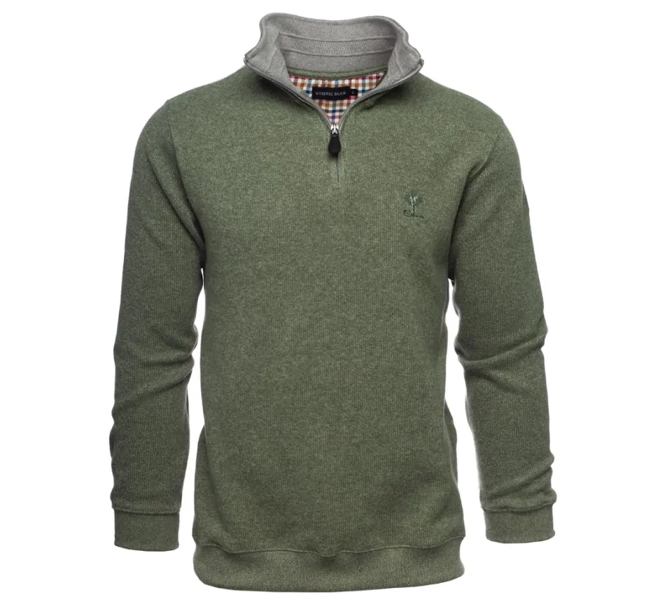 Sweat col zip uni AMANDE