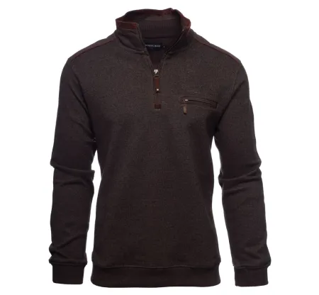 SWEAT CAMIONNEUR toucher doux MARRON GLACÉ