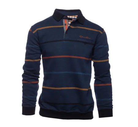 Polo manches longues rayé