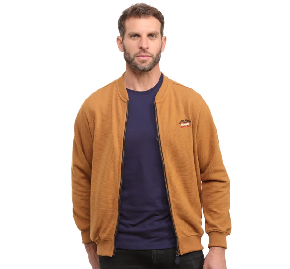 Veste casual en maille ottoman - Sportive et élégante