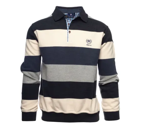 Polo manches longues rayé