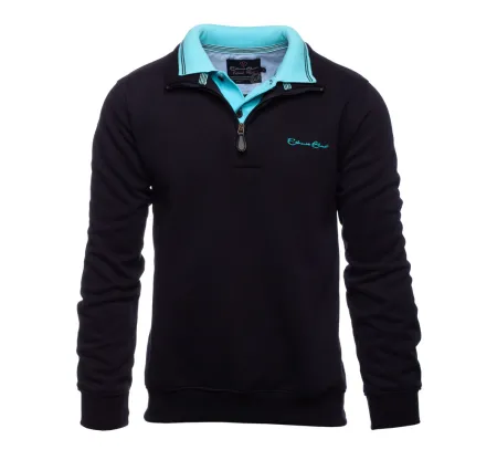 Sweat homme double col uni