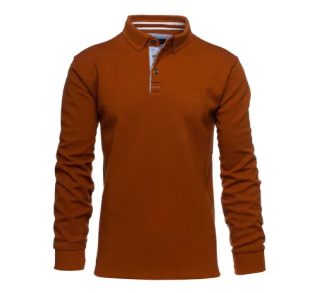 Polo uni manches longues OCRE
