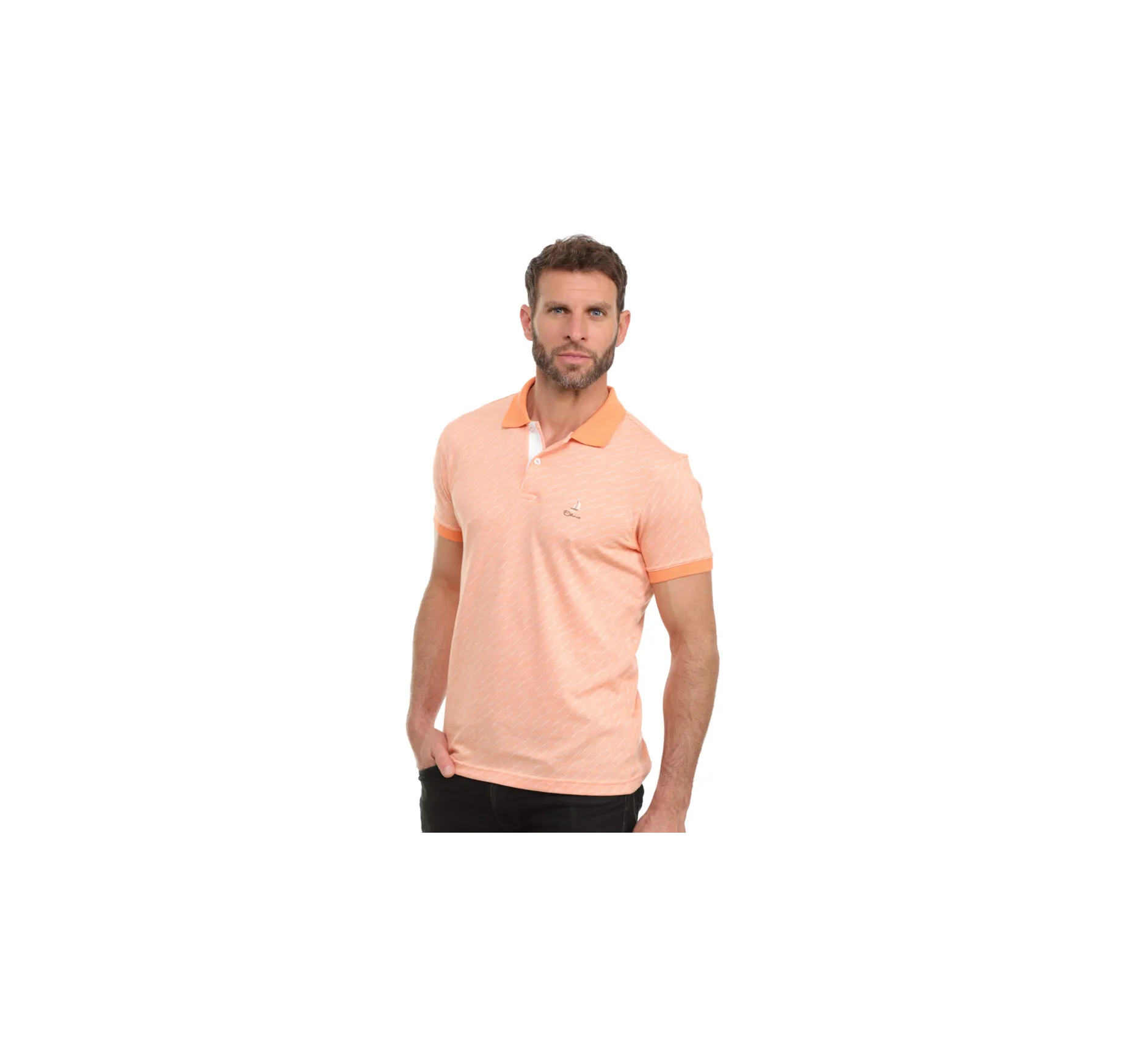 T-shirt Homme Finisterre Gris à Pois, Manches Courtes – Taille M, Coton Bio