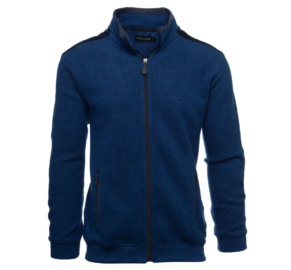 Veste Zippée bleu royal toucher doux - Élégance et Confort