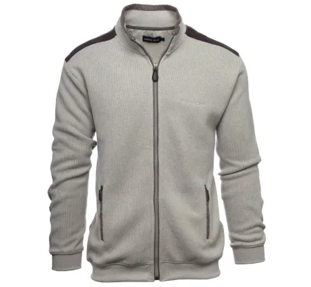 Veste Zippée gris clair toucher doux - Élégance et Confort