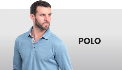 (Official) - Men\'s Shirt Blue Polo Ethnic