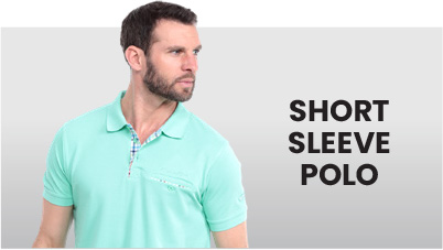 short sleeves men's polo