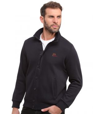 Navy Fleece Jacket Urban Comfort and Sophisticated Style