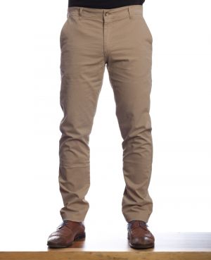 TROUSERS in COTTON ELASTHANNE italian pockets chino BEIGE