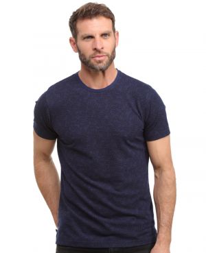 Piqu Knit T-Shirt with Botanical Print and Side Slits  Portuguese Premium Quality