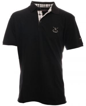 Short sleeve PIQUE polo-shirt, 3XL - 4XL BLACK