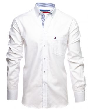 Long sleeve shirt, POCKET, white
