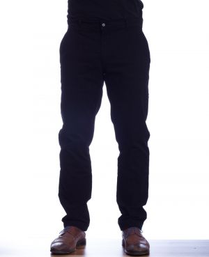TROUSERS in COTTON ELASTHANNE italian pockets chino BLACK