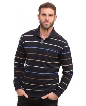 Men's Ottoman Knit Polo Neck Sweater  Comfort and Style