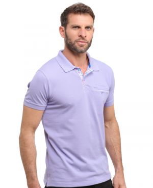 Short sleeve polo-shirt, PARMA piqu with pocket