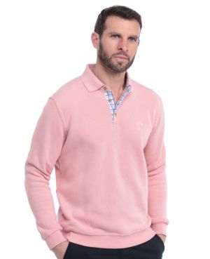 Polo manches longues, toucher doux ROSE THE