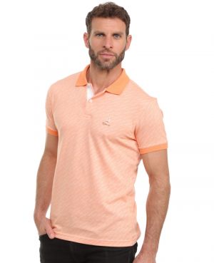 Short-Sleeve Fancy Print Polo - Made in Portugal