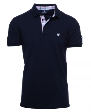 Short sleeve PIQUE polo-shirt, NAVY 3XL 4XL