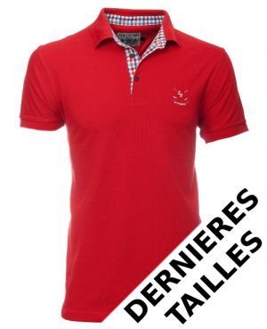 Short sleeve PIQUE polo-shirt RED