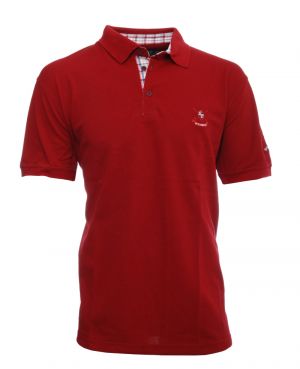 Short sleeve PIQUE polo-shirt, 3XL - 4XL RED